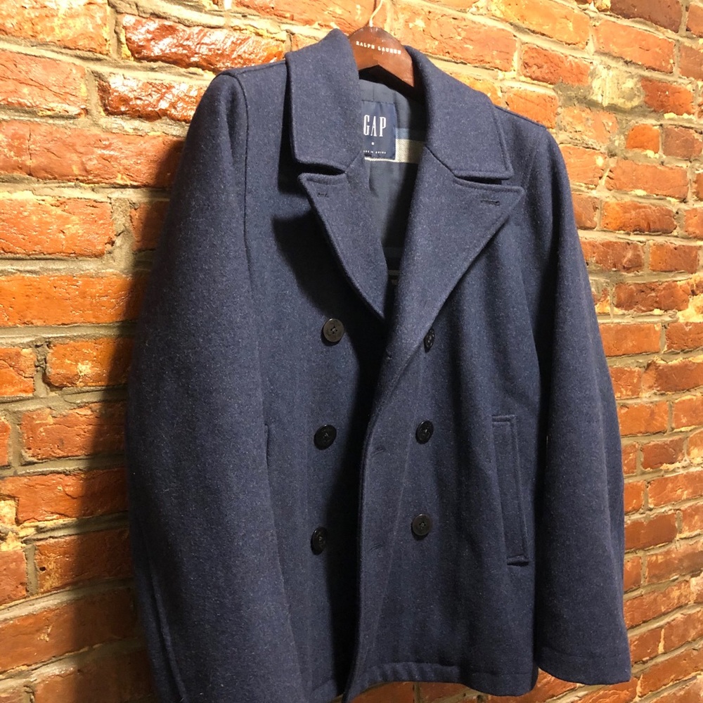 Men’s Peacoat, size medium.